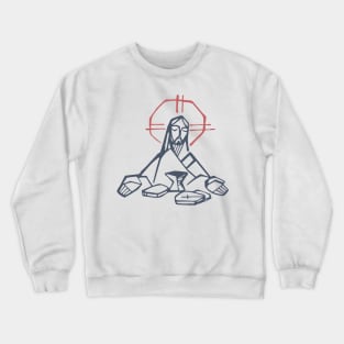 Jesus Christ at the last supper Crewneck Sweatshirt